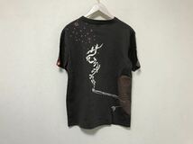 本物タケオキクチTAKEOKIKUCHIコットンプリント和柄ポケット半袖TシャツメンズアメカジサーフミリタリービジネスLグレー3_画像3