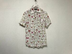 genuine article Comme Ca ko Mu nCOMME CA COMMUNE cotton floral print print short sleeves shirt men's Surf American Casual military business suit S white white made in Japan 