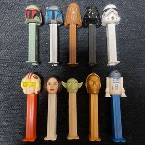 PEZ STAR WARS ペッツ スターウォーズ 10個セット ヨーダ ダースベイダー R2D2 ジャンゴフェット ヨーダ ルーク レイア C-3PO