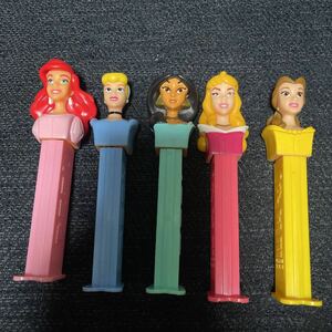 PEZ Disney Princess series petsu5 piece set Ariel sinterela jasmine Aurora bell 