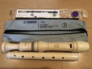  cleaning settled фlto recorder Yamaha [YAMAHA Alto recorder YRA-28B Ⅲ Bba lock type recorder music pipe length pipe resin made made in Japan body storage sack attaching ]