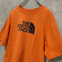 THE NORTH FACE ノースフェイス　Tシャツ オレンジ　半袖　丸首　レディースM〜L キッズ160 半袖Tシャツ ビッグロゴ_画像3