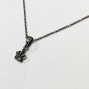 シルバーネックレス　silver シルバー925 クラウン　ネックレス　かんむり　王冠　百貨店購入品