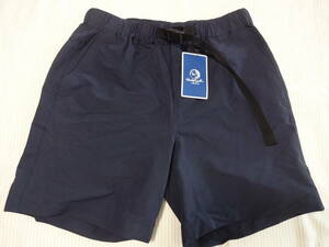  new goods horn lure swhole earth short pants L size navy blue color lady's 