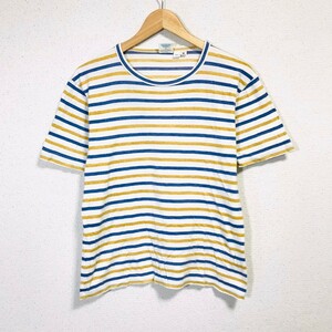 F7478dL made in Japan MYSELF ABAHOUSE my self Abahouse size S short sleeves T-shirt border T-shirt cotton T-shirt cotton 100% men's 