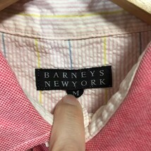 F7635dL 日本製 BARNEYS NEW YORK バーニーズニューヨーク サイズM 半袖 ポロシャツ ピンク レディース カジュアル 綿100% コットンシャツ_画像4