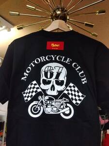 MサイズクリームソーダBIKE Tシャツ黒！バイクCREAMSODAロカビリーブラックキャッツビスキャッツピンクドラゴンCKBマジック