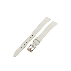 [Три -моя гарантия] van Cleef arpel подлинный ремень Croco rap K18WG Сплошная пряжка 11 мм белые дамы часы