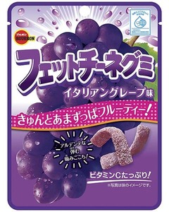 ブルボン　フェットチーネグミ　イタリアングレープ味　50g 24袋セット 送料無料