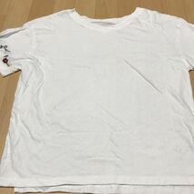 訳あり　半袖　tシャツ 刺繍　レディース　m サイズ 白tシャツ 綿100% Lサイズの方にも a29_画像2