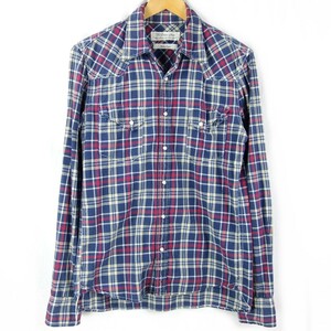 ■REMI RELIEF レミレリーフ / WESTERN SHIRTS / 日本製 MADE IN JAPAN / メンズ / チェック ウエスタンシャツ size M / トップス