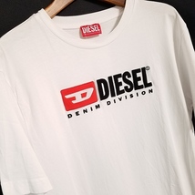 #snc ディーゼル DIESEL チュニック Tシャツ M 白 半袖 ロゴ レディース [811550]_画像3