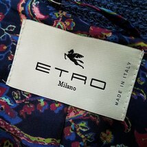 #snc エトロ ETRO ジャケット 紺系 イタリア製 S2B 麻 メンズ [807959]_画像6