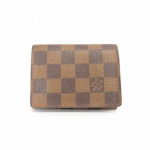 #apze ルイヴィトン LOUISVUITTON 名刺入れ カードケース N62920 ダミエ 茶 [731711]