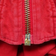 #anc ピンクハウス PINKHOUSE ブルゾン 赤 ジャケット 中綿 ジップアップ ロゴ ワッペン レディース [814206]_画像8