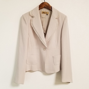 #anc Yukiko Hanai YUKIKOHANAI jacket 8 beige frill lady's [813308]