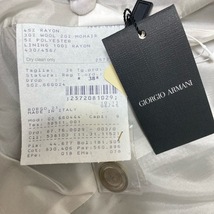 #anc アルマーニ ARMANI ジャケット 38 グレー系 スタンドカラー モヘヤ混 タグ付き 美品 レディース [808782]_画像4