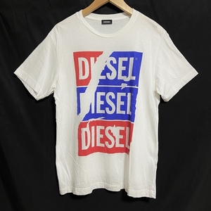#snc ディーゼル DIESEL Tシャツ カットソー 16 白 青 赤 半袖 ロゴ キッズ レディース [811575]
