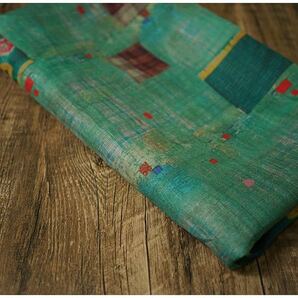 生地 ハンドメイド DIY麻リネン 苧麻 素敵プリント伝統な柄 洋服ワンピース チュニック シャツ作るサイズの画像10