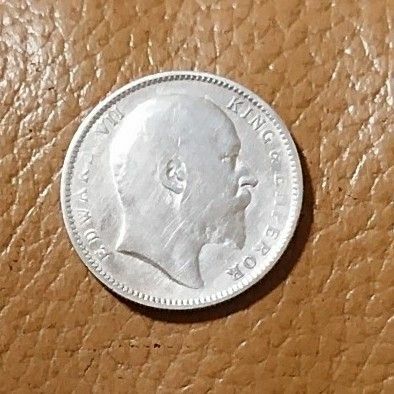 (1905年)英領 インド エドワード7世 1ルピー銀貨