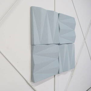 [ б/у ]4 шт. комплект oka пятно godo звукопоглощающий panel треугольник рисунок 450 угол шалфей звукопоглощающий материал звукоизоляция 