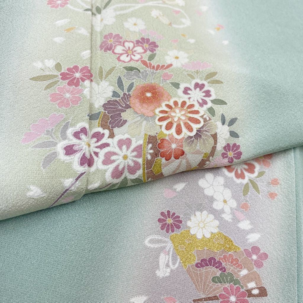 ハンドメイド 一点もの 手描き友禅染め シルクスーツ-