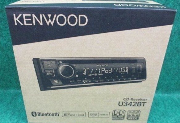 新品 2022年最新モデル ケンウッド(KENWOOD) カーオーディオ 1DIN 【U342BT】 自動車 Bluetooth アレクサ対応