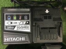 【中古品】 日立工機 14.4V コードレスインパクトドライバー 3.0Ahリチウムイオン電池 グリーン WH14DKL(2LSCK)(L) ITLYICF3C8EG_画像8