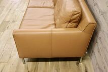 GMFK810○eilersen / アイラーセン STREAMLINE SOFA ストリームラインソファ 3人掛けソファ ACTUS 総革 定価約80万 美品_画像6