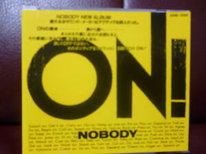 上美品CD(帯付)★NOBODY ON!●1989年ハミングバード/32HD-7026(旧規格品)★廃盤・即決