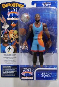 スペースプレイヤーズ レブロンジェームズ ベンダブル フィギュア スペースジャム ルーニーテューンズ レイカーズ NBA SPACE JAM