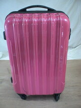2463　ピンク　 TSAロック付　スーツケース　キャリケース　旅行用　ビジネストラベルバック_画像1