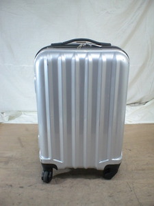 3308　シルバー スーツケース　キャリケース　旅行用　ビジネストラベルバック
