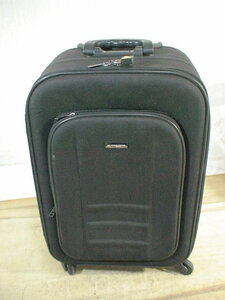 2834　HIROKO KOSHINO　黒 　スーツケース　キャリケース　旅行用　ビジネストラベルバック