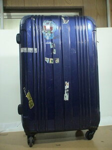 2647　青 TSAロック付　スーツケース　キャリケース　旅行用　ビジネストラベルバック