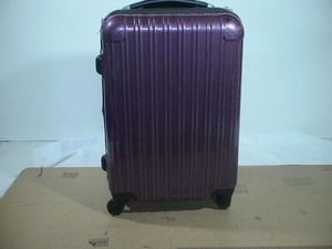 2924　紫 TSAロック付　スーツケース　キャリケース　旅行用　ビジネストラベルバック