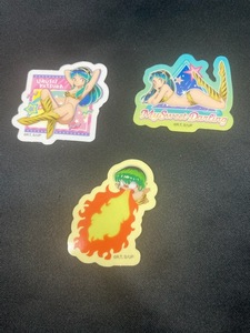  Urusei Yatsura gmi.... seal 3 pieces set Ram Chan sticker 