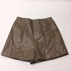 free shipping *GRLg Laile * fake leather short pants high waist short pants *L size * synthetic leather #50519sj94