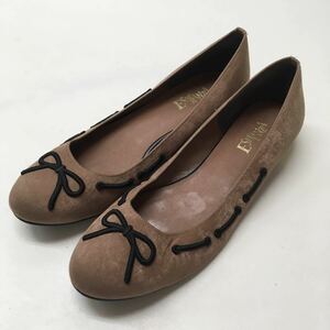  postage included *ESPERANZA Esperanza * suede style pumps * ribbon shoes *24.5.#50525s378