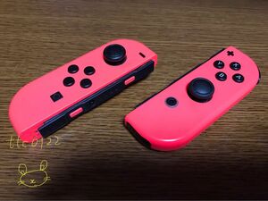 ジャンク品 Nintendo Switch(ニンテンドースイッチ) Joy-Con(ジョイコン)【ネオンレッド 左右】