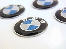 BMW 青銀カーボン調 キーシリンダーカバー/スムージングカバー/アクセサリーエンブレム/E46/E40/E60/E61/E63/E64/E65/E66/E89/E82/E87/E90_画像3