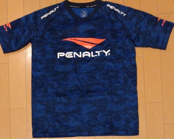 PENALTY　ペナルティ　プラクティスシャツ　半袖Tシャツ　青黒の迷彩柄 