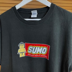 【相撲グッズ 激安1点のみ】LEGO SUMO レゴ 相撲 力士 鳴戸部屋 力士 半袖 Tシャツ L ブラック系 USED SUMO Japanese style of wrestlingの画像4