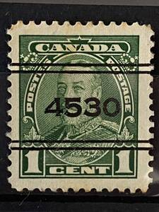 カナダ切手★ King George V ジョージ5世1935年に加刷