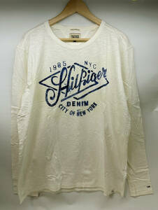 TOMMY HILFIGER DENIM トミーヒルフィガーデニム　メンズ 長袖Tシャツ XLサイズ　ロングスリーブＴシャツ アメカジ