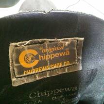 【CHIPPEWA】チペワ 8.5D (26.5cm) 6インチ プレーントゥブーツ 97060　ブラックスエード_画像8