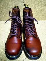 【Dr.MARTENS】ドクターマーチン 1460 ABRUZZO WP アブルッツォ 8ホールブーツ UK7 (26cm ) ブラウン×ブラック 希少レア【良品】_画像9