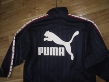 XL プーマ PUMA トラックジャケット 90sビンテージ 紺白赤 バックプリント デカロゴ ヒットユニオン トラックトップ ジャージ K20C11_画像8