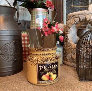 アンティークスタイル PEARS 洋梨 ジャーポット&スコップセット #インテリア雑貨 #店舗什器 #ガーデニング #プランター #小物入れ