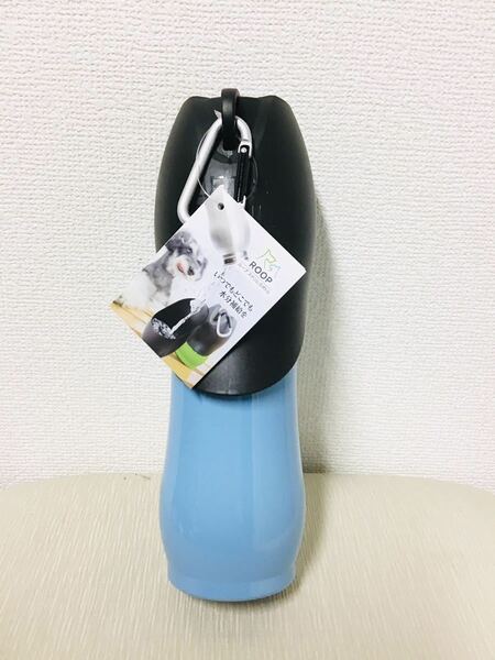 ループ ステンレスボトル L ブルー 750ml ③886　洗練されたデザイン＆カラー！ ペット専用高級ステンレス製水筒 ④ 4571357064886